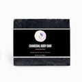 Handcrafted charcoal body bar soap with mint and tea tree blend for refreshing skin care