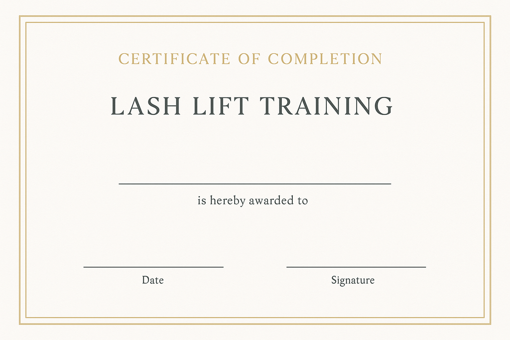 Lash Lift and Tint Certification Course - Vela Lash Bar