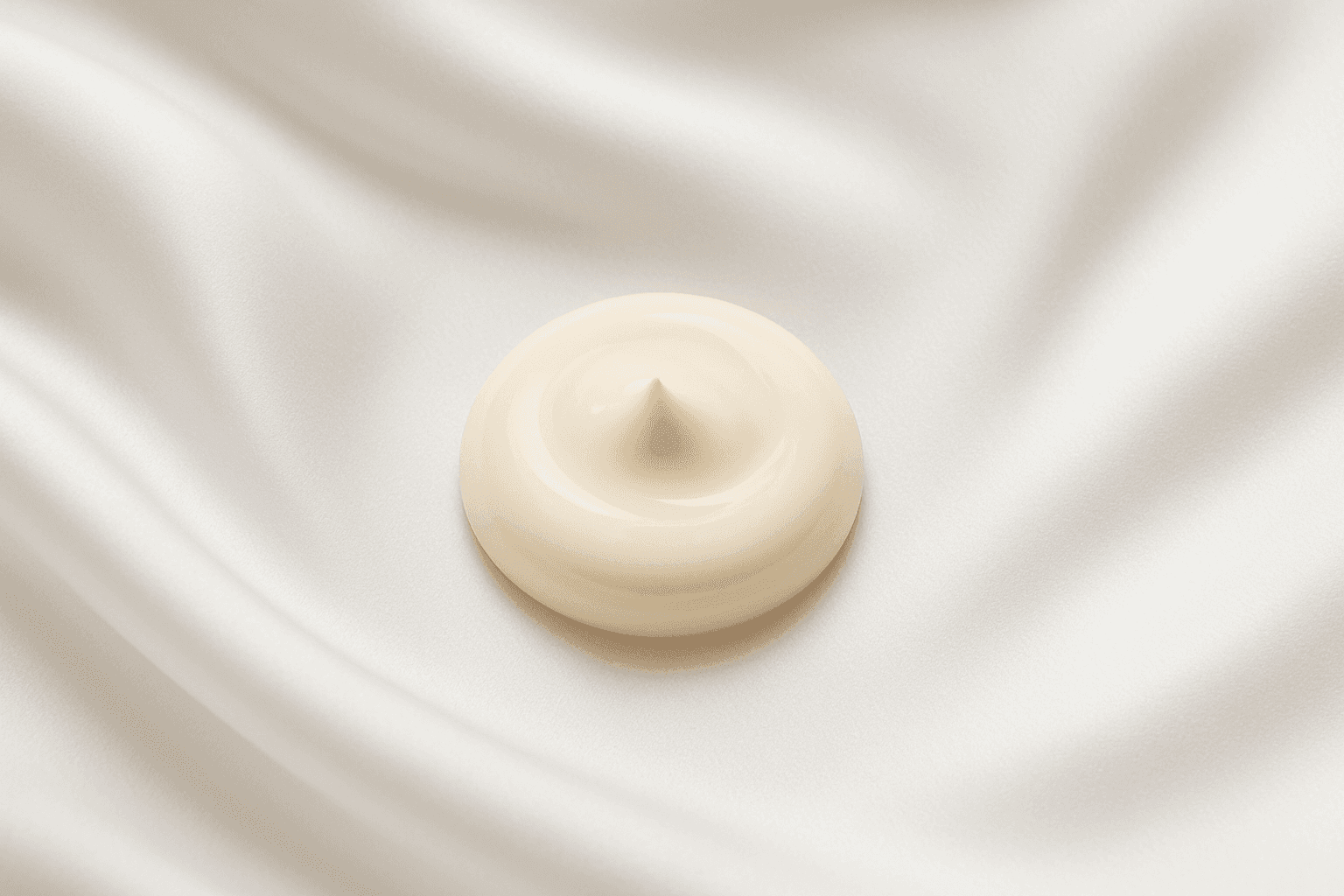 Vela Lash Bar Antioxidant Serum for glowing skin in a creamy texture on soft silk fabric