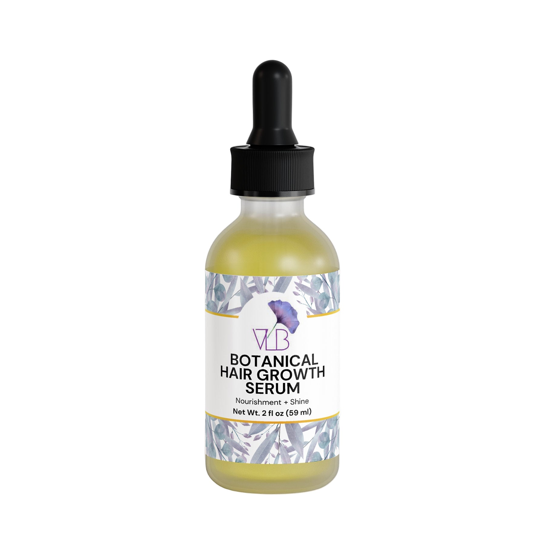 Vela Lash Bar natural hair serum for growth in a dropper bottle with botanical ingredients