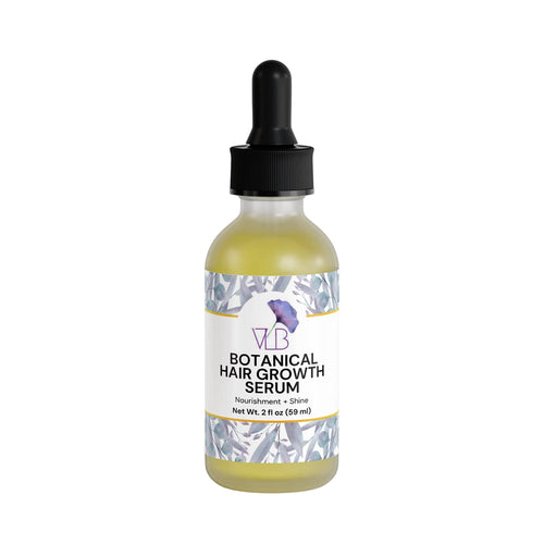 Vela Lash Bar natural hair serum for growth in a dropper bottle with botanical ingredients